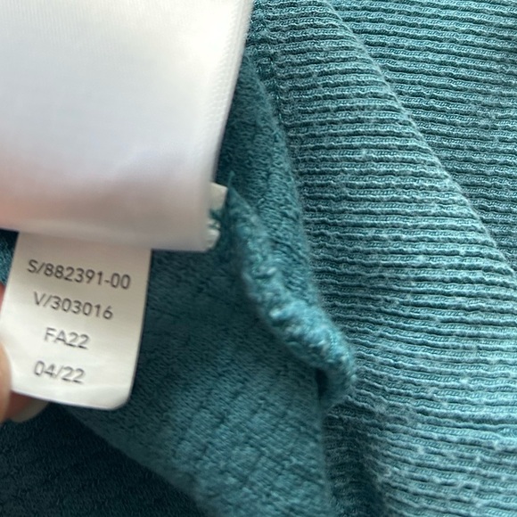 Athleta Balance Waffle Hoodie Teal - Picture 11 of 11